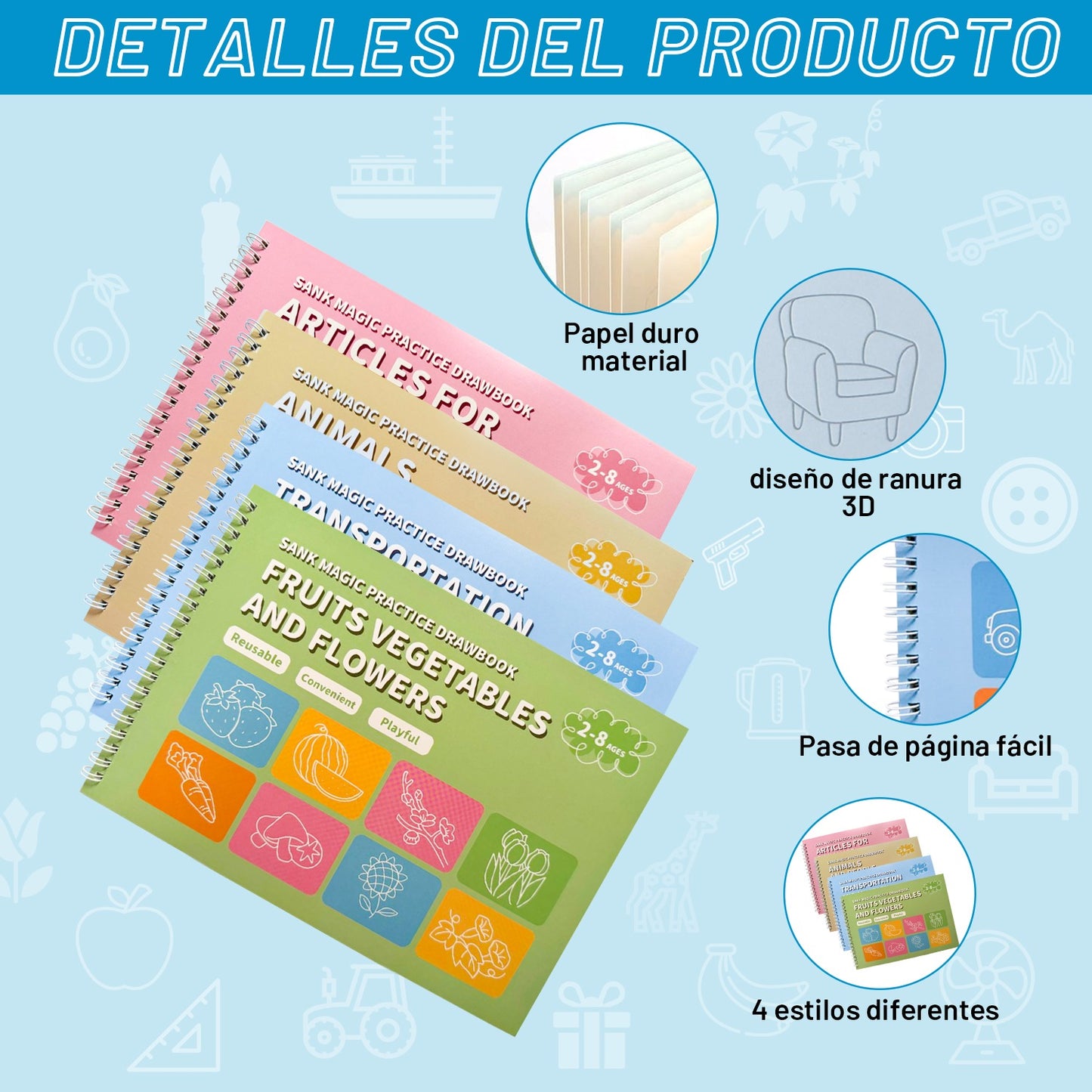 SET DE CUADERNOS MAGICOS