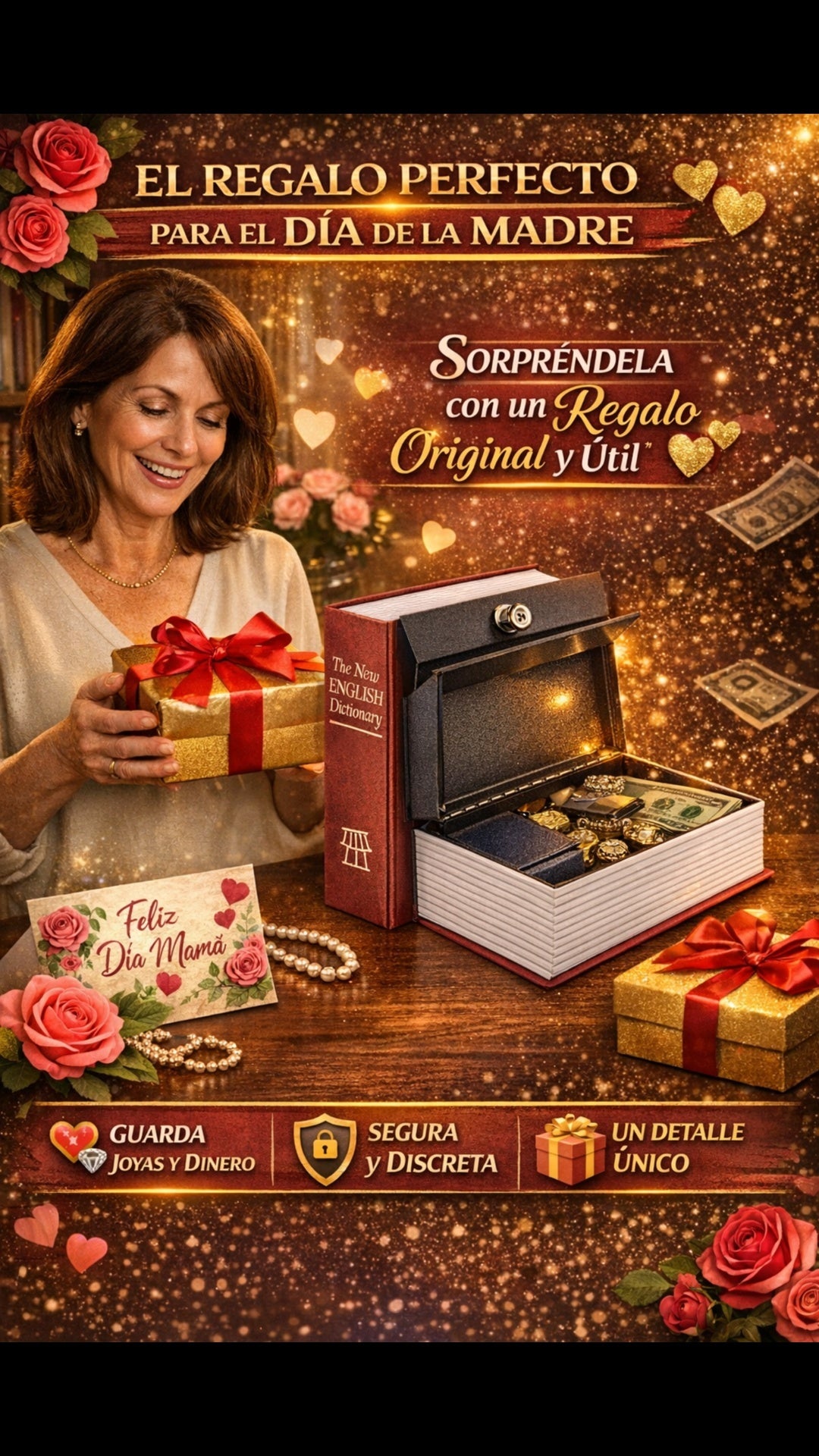 Caja  fuerte con forma de libro🔥